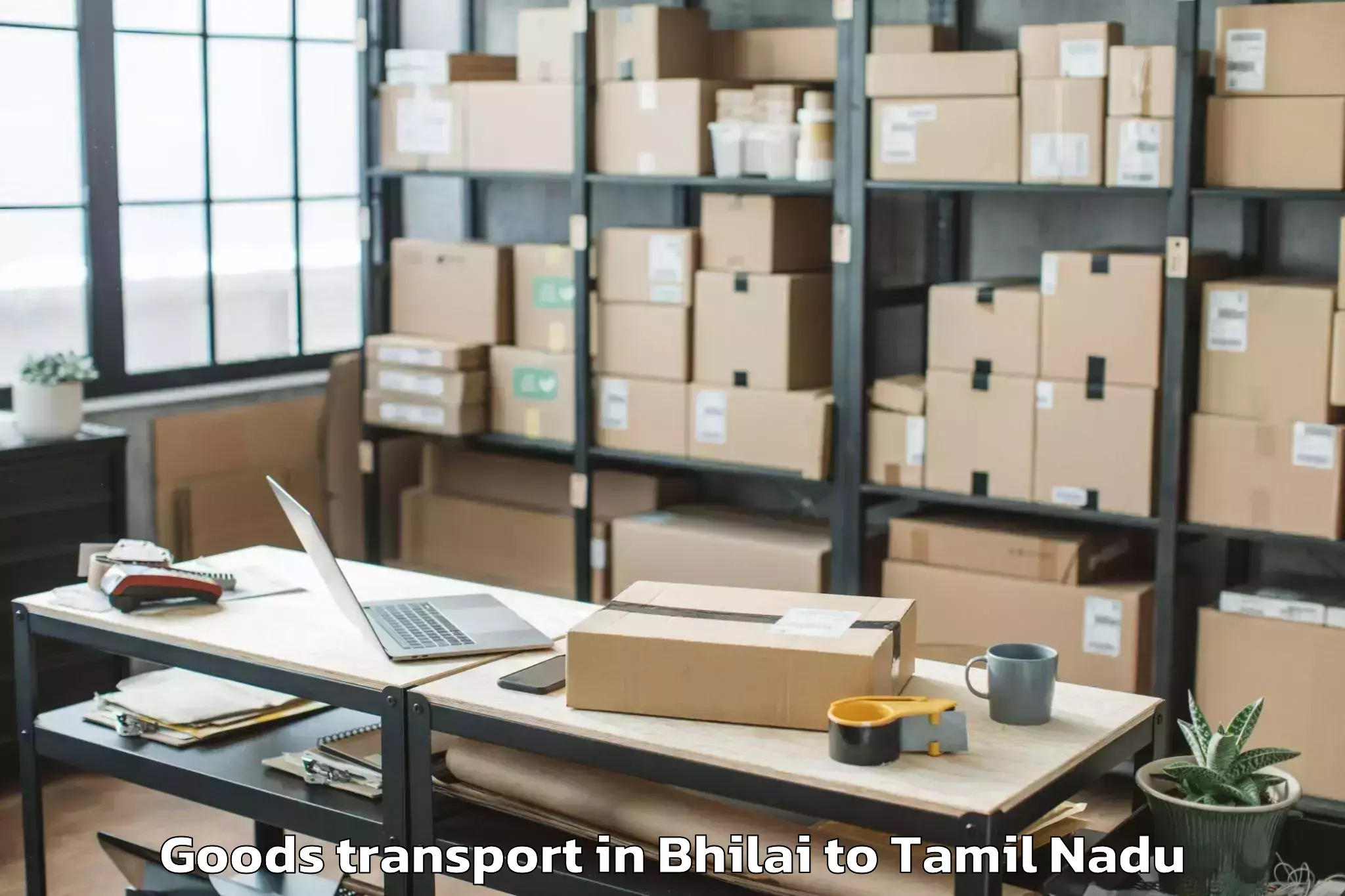 Discover Bhilai to Puliyangudi Goods Transport